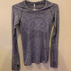 Lululemon swiftly tech gray long sleeve
